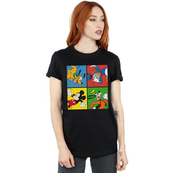 Disney Womens/Ladies Mickey Mouse Friends Cotton Boyfriend T-Shirt