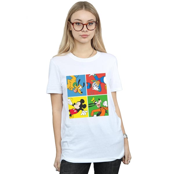 Disney Womens/Ladies Mickey Mouse Friends Cotton Boyfriend T-Shirt