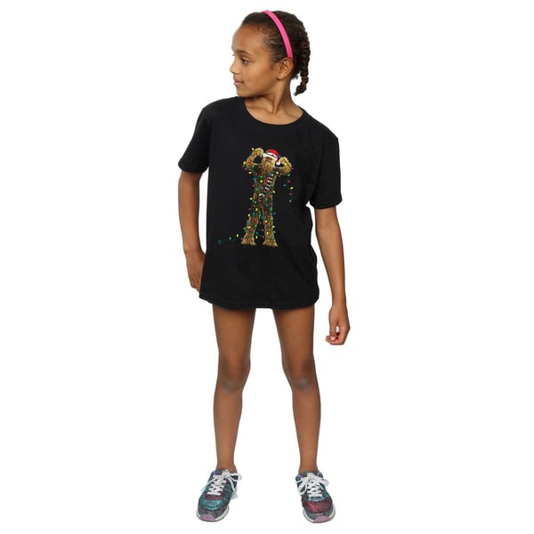 Star Wars Girls Chewbacca Christmas Lights Cotton T-Shirt