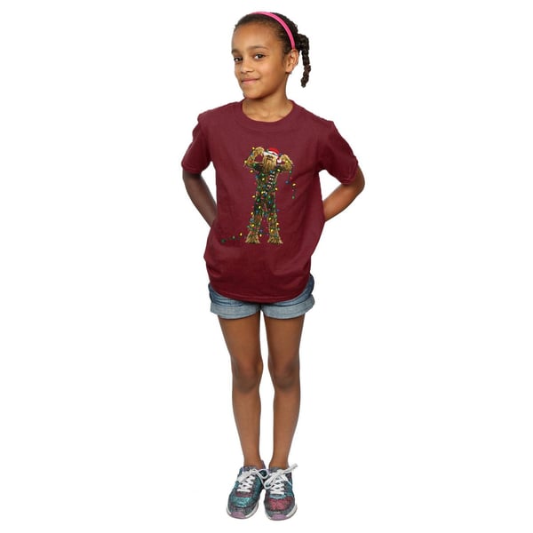 Star Wars Girls Chewbacca Christmas Lights Cotton T-Shirt