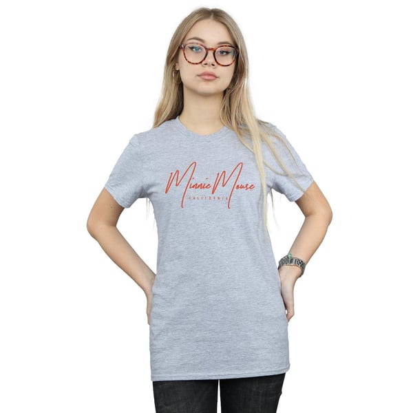 Disney Womens/Ladies Mickey Mouse California Cotton Boyfriend T-Shirt