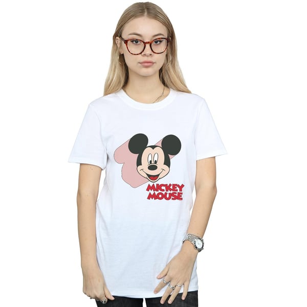 Disney Womens/Ladies Mickey Mouse Move Cotton Boyfriend T-Shirt