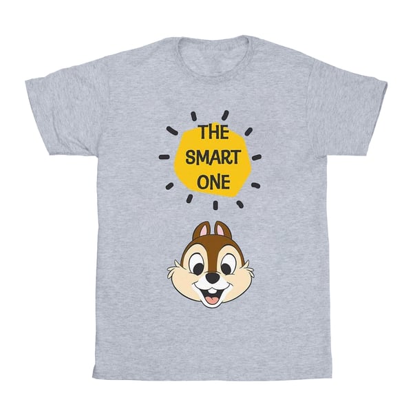 Disney Dam/Dam Chip N Dale The Smart One T-shirt i bomull i boyfriend-modell
