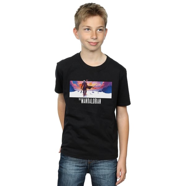 Star Wars Boys The Mandalorian Landscape T-Shirt
