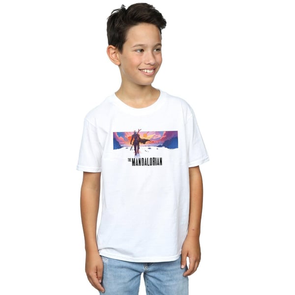 Star Wars Boys The Mandalorian Landscape T-Shirt
