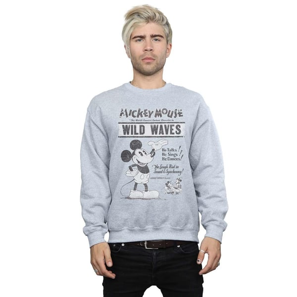 Disney Mens Mickey Mouse Making Waves Sweatshirt