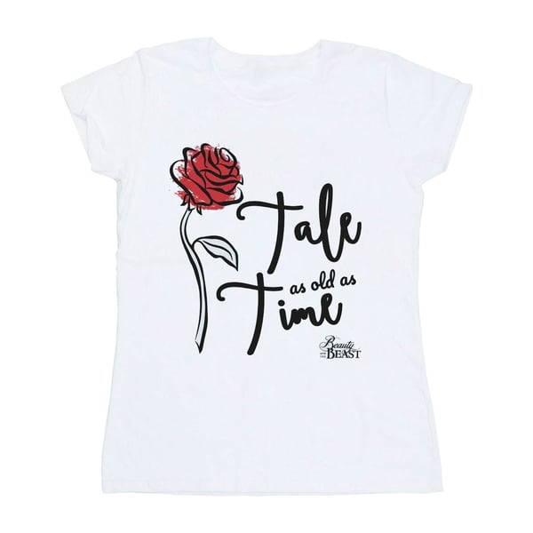 Disney Dam/Dam Tale As Old As Time Rose T-shirt i bomull