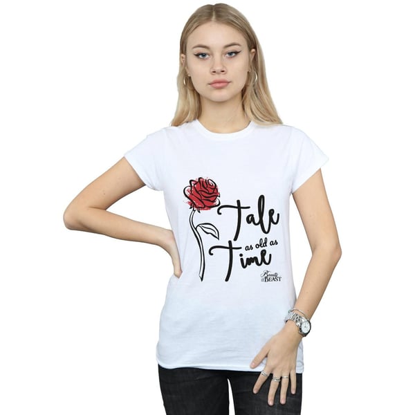 Disney Womens/Ladies Tale As Old As Time Rose Cotton T-Shirt
