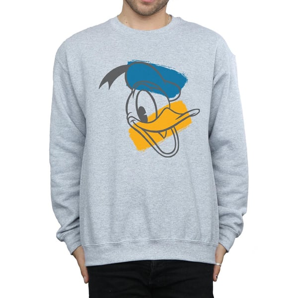 Disney Mens Donald Duck Head Sweatshirt