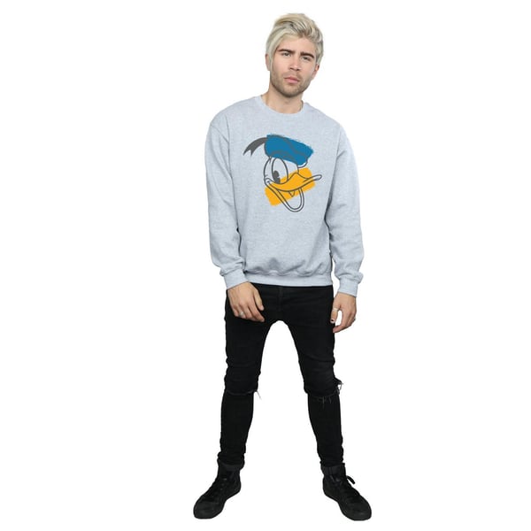Disney Mens Donald Duck Head Sweatshirt