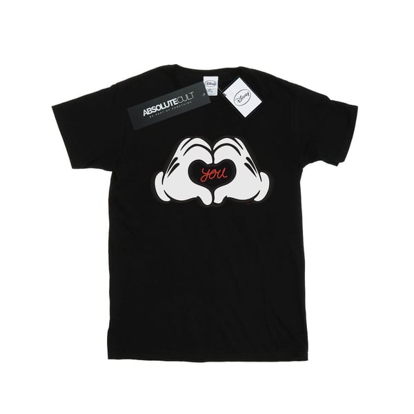 Disney Womens/Ladies Mickey Mouse Loves You Cotton Boyfriend T-Shirt