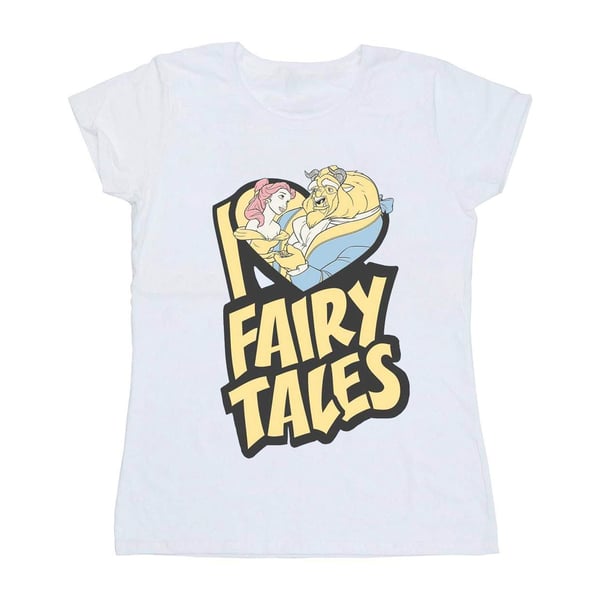 Disney Dam/Dam Skönheten och Odjuret I Love Fairy Tales T-shirt i bomull