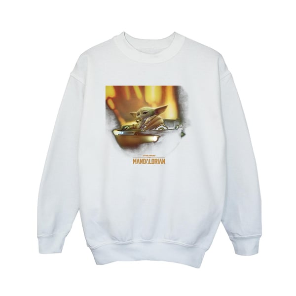Star Wars Boys The Mandalorian Grogu Painted Sweatshirt