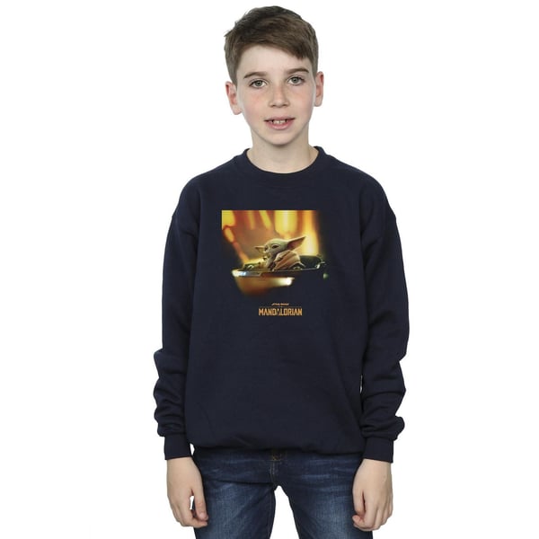 Star Wars Boys The Mandalorian Grogu Painted Sweatshirt