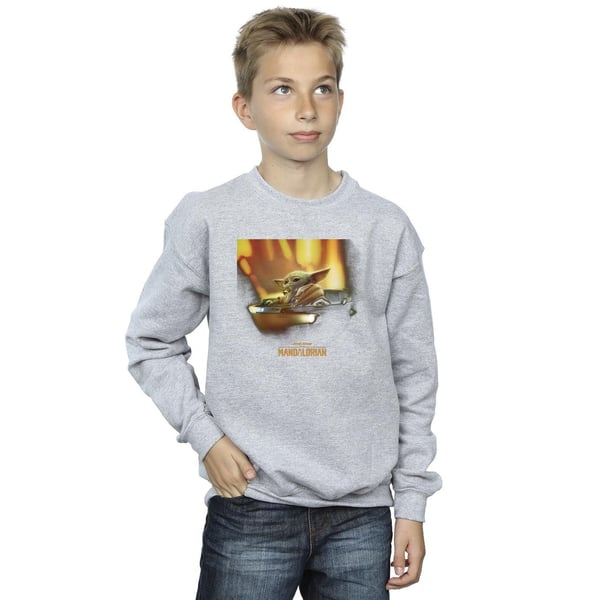 Star Wars Boys The Mandalorian Grogu Painted Sweatshirt