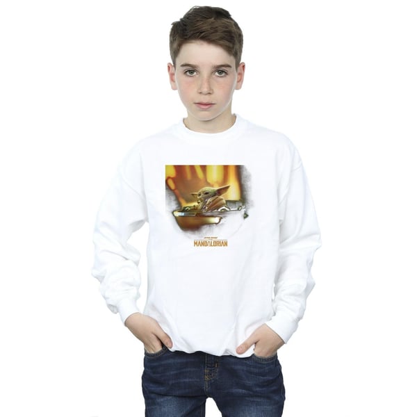 Star Wars Boys The Mandalorian Grogu Painted Sweatshirt