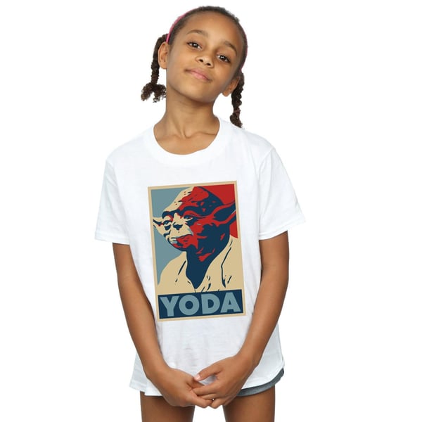 Star Wars Girls Yoda Poster Cotton T-Shirt