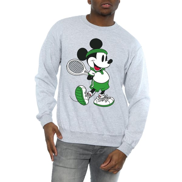 Disney Mens Mickey Mouse Tennis Sweatshirt