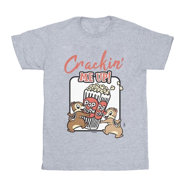 Disney Womens/Ladies Chip N Dale Crackin Me Up Cotton Boyfriend T-Shirt