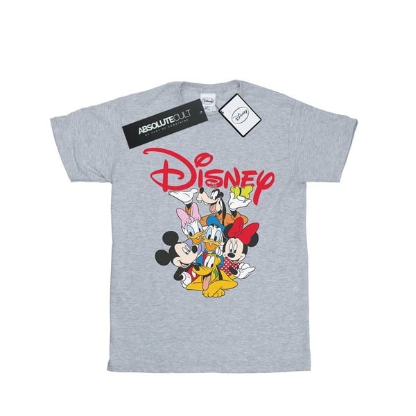 Disney Womens/Ladies Mickey Mouse Crew Cotton Boyfriend T-Shirt