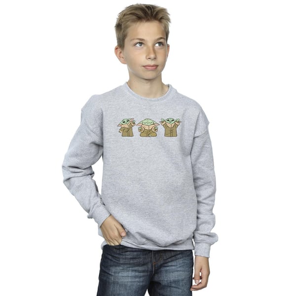 Star Wars Boys The Mandalorian Grogu Poses Sweatshirt