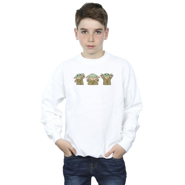 Star Wars Boys The Mandalorian Grogu Poses Sweatshirt