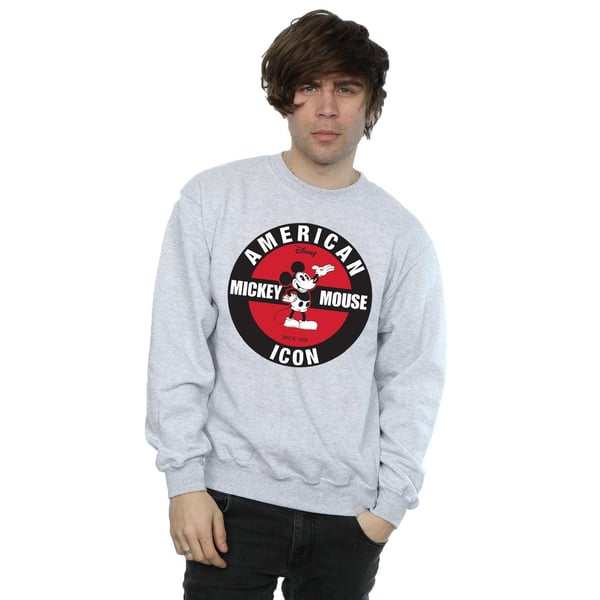 Disney Mens Mickey Mouse American Icon Sweatshirt