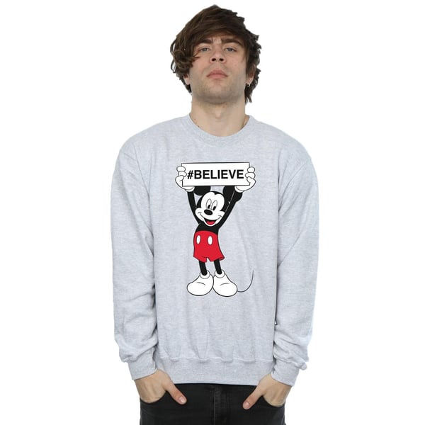 Disney Mens Mickey MouseBelieve Sweatshirt