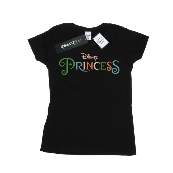 Disney Princess Dam/Dam Färg Logotyp Bomulls T-Shirt