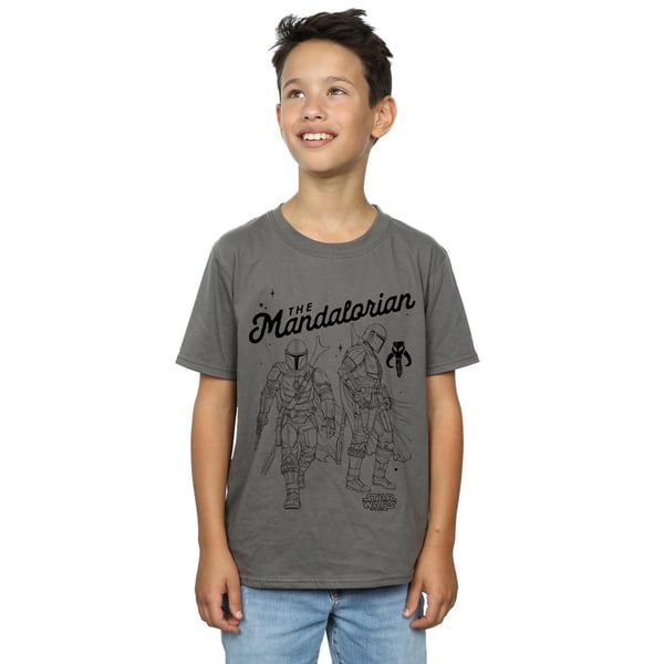 Star Wars Boys The Mandalorian Hunter Profile T-Shirt