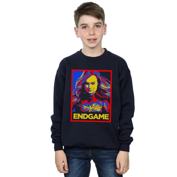 Marvel Boys Avengers Endgame Captain Marvel Poster Sweatshirt