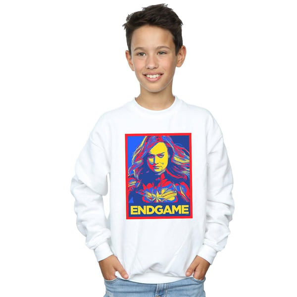 Marvel Boys Avengers Endgame Captain Marvel Poster Sweatshirt