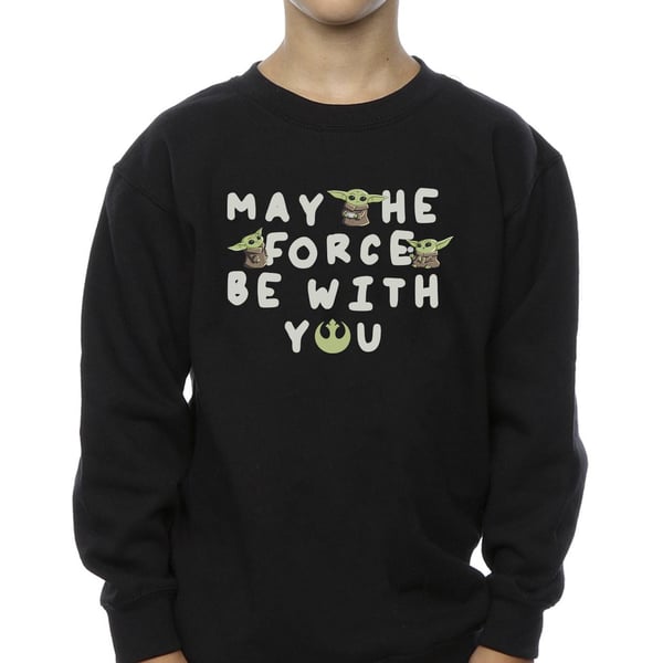 Star Wars Boys The Mandalorian Grogu May The Force Be With You Sweatshirt