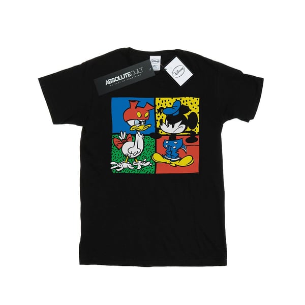 Disney Womens/Ladies Mickey Mouse Donald Clothes Swap Cotton Boyfriend T-Shirt