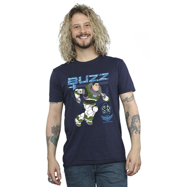 Disney Mens Lightyear Buzz Run To Action T-Shirt