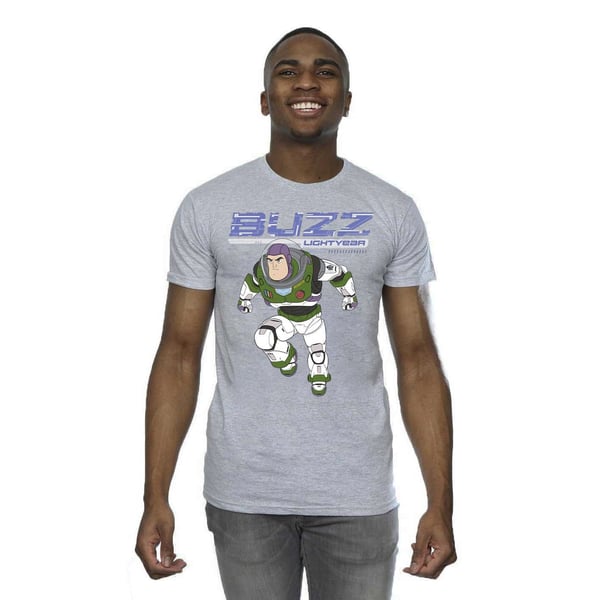 Disney Mens Lightyear Buzz Jump To Action T-Shirt