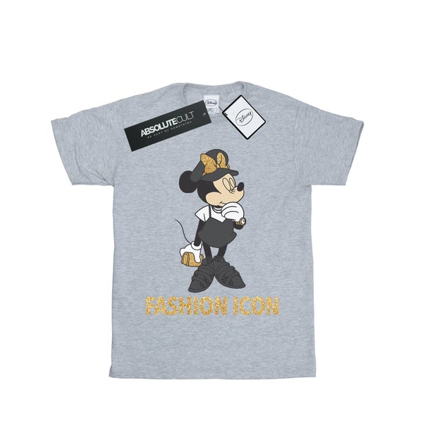 Disney naisten/naisten Minni Hiiri Fashion Icon puuvillainen Boyfriend T-paita