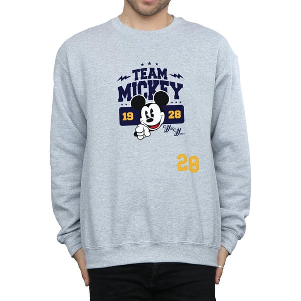 Disney Mens Mickey Mouse Team Mickey Sweatshirt