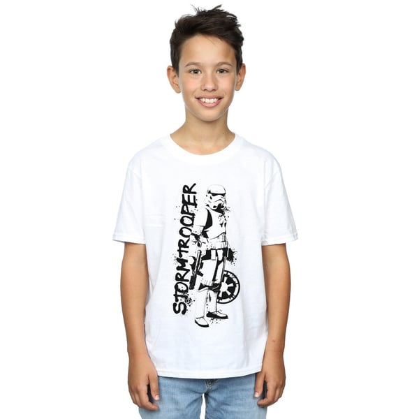 Star Wars Boys The Mandalorian Splat Stormtrooper T-Shirt