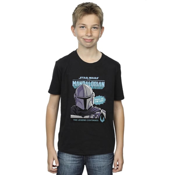 Star Wars The Mandalorian Boys Mando Comic Cover T-Shirt