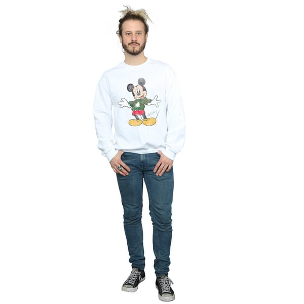 Disney Mens Mickey Mouse Christmas Jumper Sweatshirt