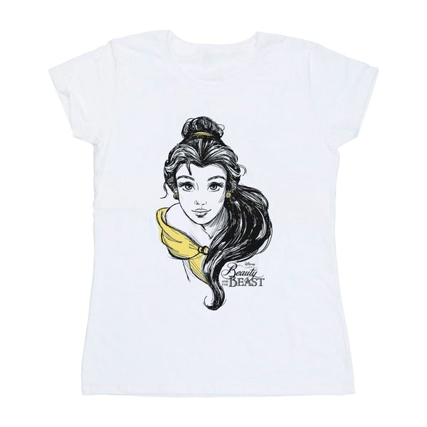 Disney Dam/Dam Belle Sketch T-shirt i bomull