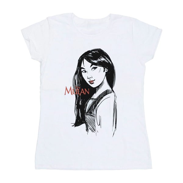 Disney Womens/Ladies Mulan Sketch Cotton T-Shirt