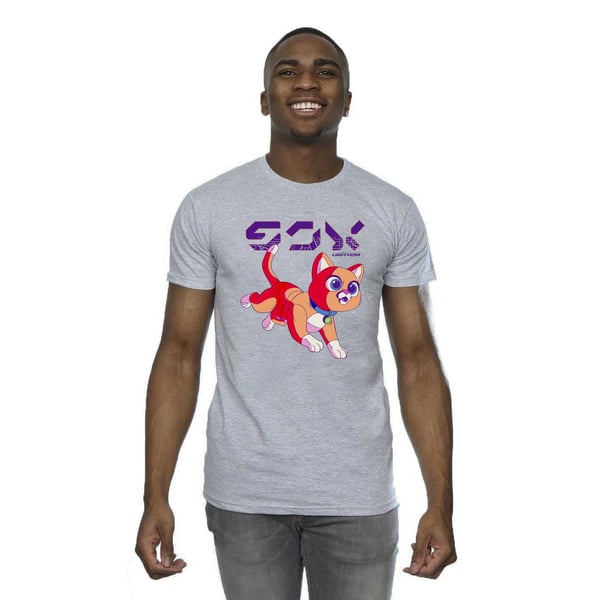 Disney Mens Lightyear Sox Digital Cute T-Shirt