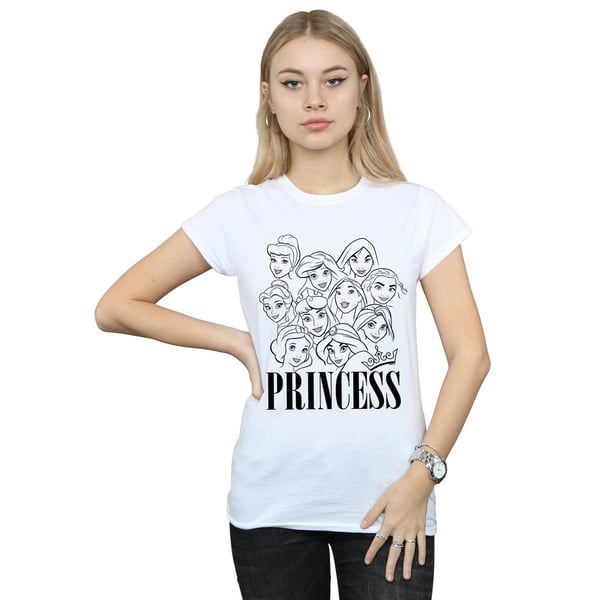 Disney Womens/Ladies Princess Multi Faces Cotton T-Shirt
