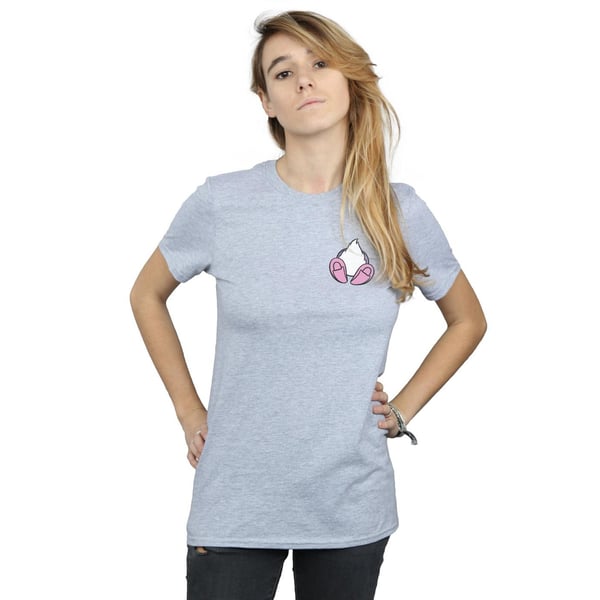 Disney Womens/Ladies Daisy Duck Backside Breast Print Cotton Boyfriend T-Shirt