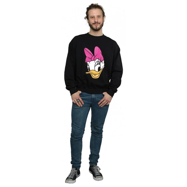 Disney Mens Daisy Duck Head Painted Sweatshirt