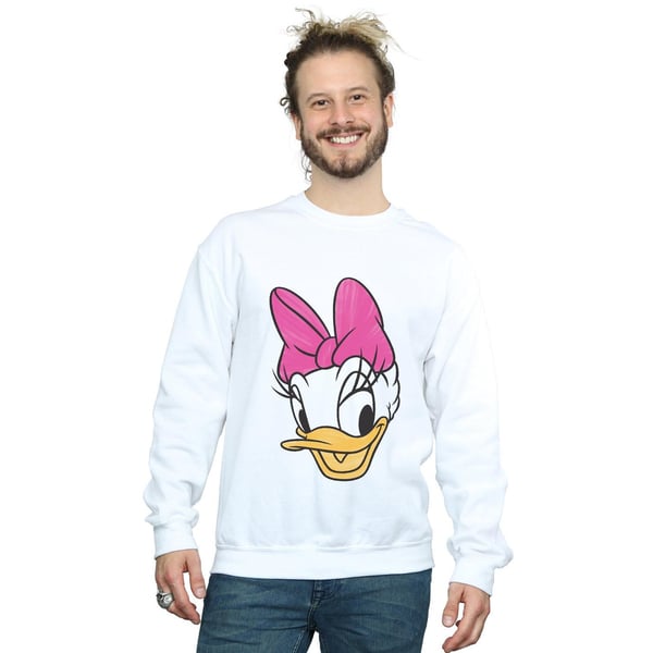 Disney Mens Daisy Duck Head Painted Sweatshirt