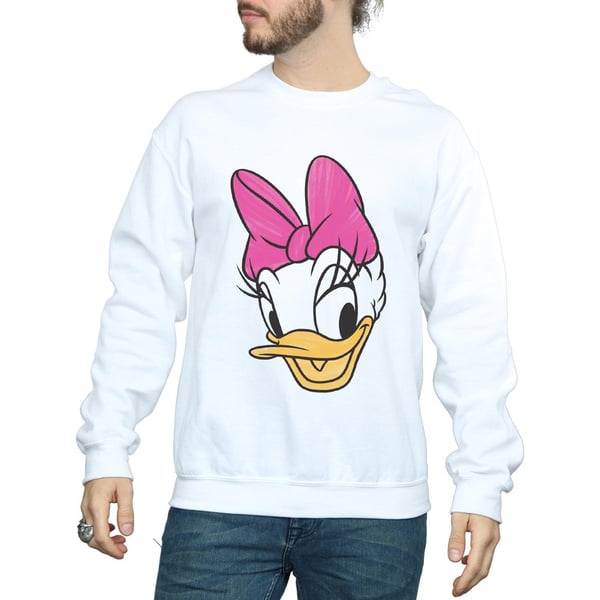 Disney Mens Daisy Duck Head Painted Sweatshirt