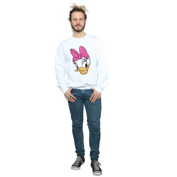 Disney Mens Daisy Duck Head Painted Sweatshirt